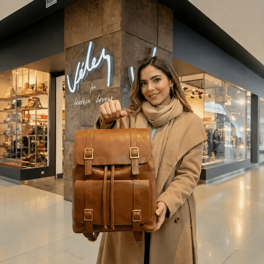 🎁 Últimas Unidades | Morral Vélez Cuero Legítimo 80% OFF Solo por Hoy